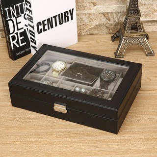 8 Grids Watch Storage Organizer Box Ring Collection Boxes