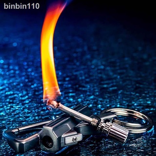 Anklets℡▽♈Lighter Matches Zippo Style Multi-function Metal Keychain Bottle Collectible Lighter