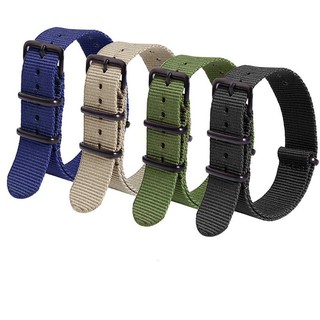 18 20 22 24mm Military Watch Strap NATO Nylon Fabric Watchbands