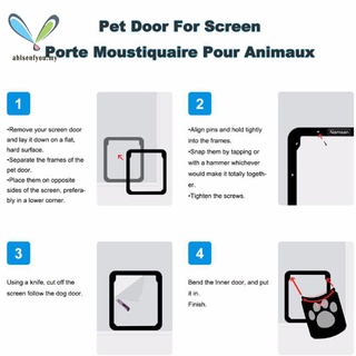 Pet Screen Door Magnetic Self-Closing Sturdy Sliding Doggy Screen Door for Dog Cat (7)
