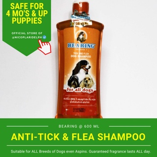 conditioner Pure natural shampoo ✪Bearing Anti Tick and Flea Shampoo for All Dogs (600ml) [PRICE SLA