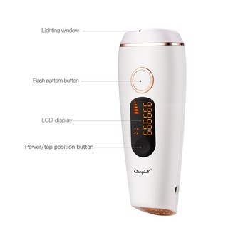 【Clearance at a low price】CkeyiN 999999 Permanent Hair Removal 5 Levels for Body & Face with LCD Display IPL Laser Hair Removal System for Both Men Women Bikini, Legs, Underarm, Arm Hair Removal With Skin Sensor MT064 (5)