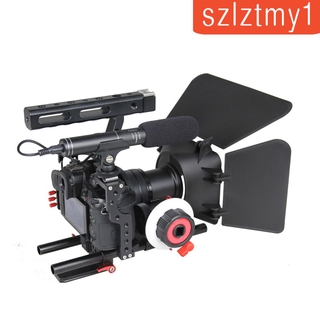 [Thunder] DSLR Camera Video Cage Stabilizer+Follow Focus+Matte Box For Sony A7 A7R #3 (1)