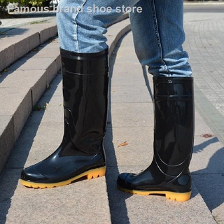 ▽Bota Simple Plain Rain Boots Flood Boots for Men and women