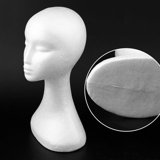 ☀Women Mannequin Head Model Bubble Wig Hat Display Mannequin