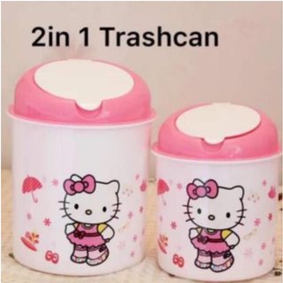 Hello Kitty Desk Trash Bin 2in1