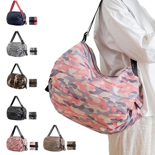 <New available> Foldable Shopping Bag Eco-friendly Reusable Portable Polyester for Travel Grocery B