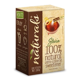 ✧Naturals Stevia Zero Calorie Sweetener 100 Sticks + FREE Luminarc Stylish Salad Bowl