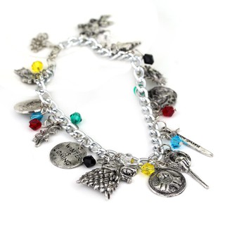 ¤¤✽Game of Thrones Wolf Head Rights Game Bracelet Women's Combi