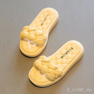 ◇Summer Sweet Girls Leather Slides Soft Sole Light Weight Comfortable Anti-slippery 3-18 Years Old K