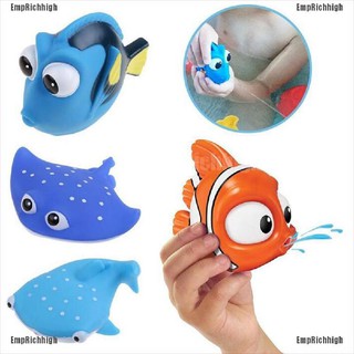 EmpRichhigh Baby Bath Toys Cute Kids Float Water Tub Rubber Bathroom Play Animals (2)