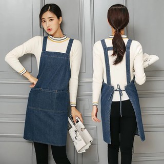 Denim apron men and women cooking Barber Working kitchen coffee Aprons BBQ Apron bp014