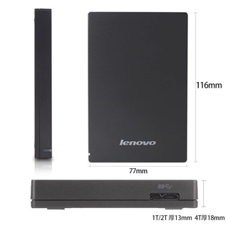 ✵▨✸Lenovo/Lenovo original mobile hard disk 1T 2T 4TB large capacity F309 high-speed usb3.0 external