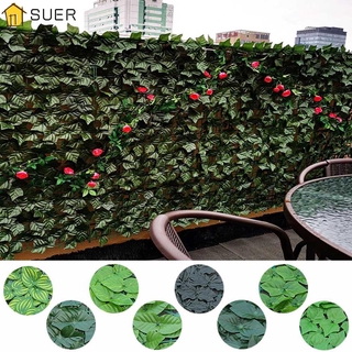 SUER Decor Faux Ivy Leaf Garden Privacy Fence Artificial Hedges Wall Cover Outdoor Hedge Panels Home Privacy Screen Fake Plants