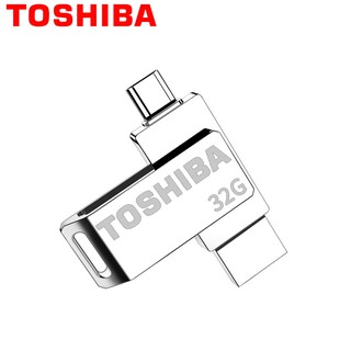TOSHIBA Metal Swivel 32GB OTG 2.0 Flash Memory Drive Storage (1)