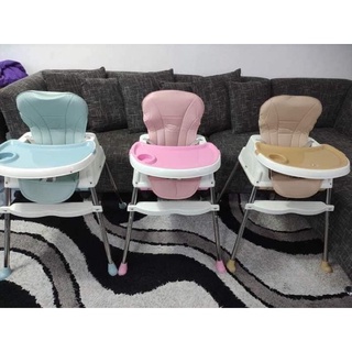 High Chair Booster Seat For Baby Dining Feeding, Adjustable Height & Removable Legs