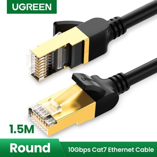 UGREEN 1.5Meter Round Cat7 Ethernet Cable RJ 45 Network Cable UTP Lan Cable Cat 7 RJ45 Patch Cord