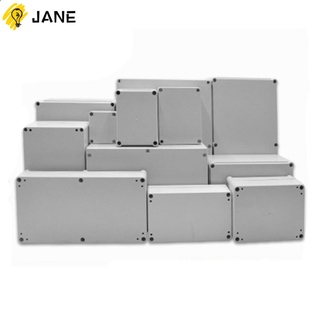 JANE Grey White Enclosure Box Waterproof Electronic Boxes Project Instrument Case Parts Accessories ABS Plastic Housing Outdoor Junction Holder