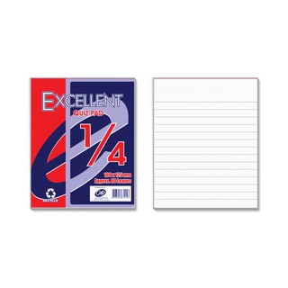 Excellent Quiz Pad (1/4, 1/2 Crosswise, 1/2 Lengthwise) 80 Leaves by ream 10 pack (4)