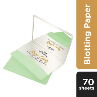 popular Luxe Organix Green Tea Blotting Paper with Compact Mirror by Anne Clutz 70 sheets
