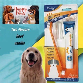【HAPPY PAWS PET】Pet Toothpaste/Toothbrush Set (2 flavors available)
