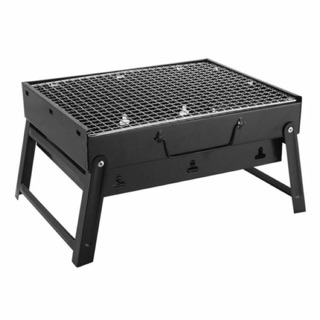 BBQ Portable stainless steel barbecue grill Pits ( black )