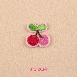 Cherry Patch Sticker Sew On Iron On Patch Badge Jacket Jeans Clothes Fabric Applique DIY