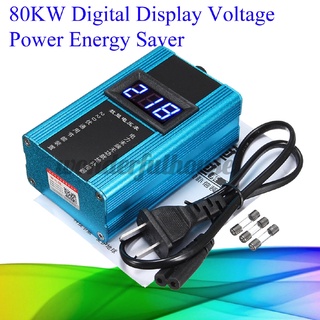 Ready Stock/✐☊♨80KW Digital Display Voltage Power Energy Saver Box Saving 110-220V