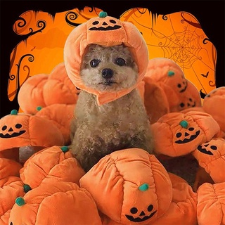 Pumpkin Hat Halloween Pet Cat Dog Pumpkin Hat Decoration Fashion Holiday Products