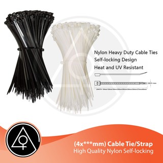 4x***mm 100pcs. Cable Tie/Strap | High Quality Nylon Self-locking