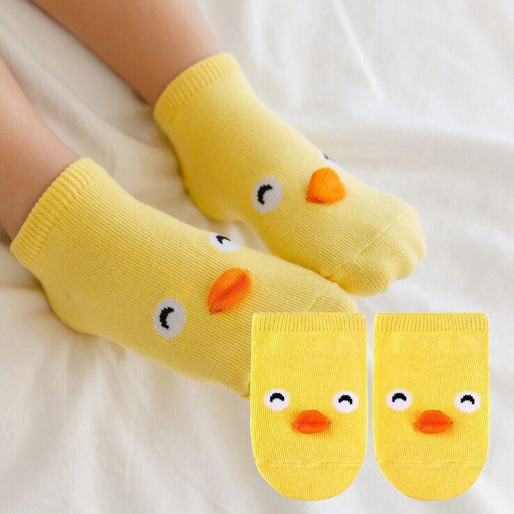 Cute animal cartoon children's cotton socks baby anti-skid floor socks