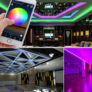 Mini Bluetooth-compatible RGB Controller DC 5V-24V 6A for 3528 5050 Music LED Strip Light Wireless Smart Phone Controller (6)