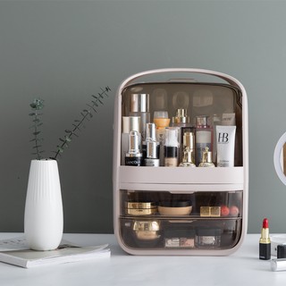 Cosmetic Storage Box Dust-proof Cosmetic Box Multi-layer Drawer Dressing Table Portable Jewelry Rack (1)