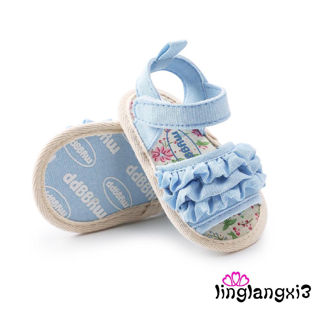 XLP-Baby Girl Shoes Flower baby Toddler Princess First (5)
