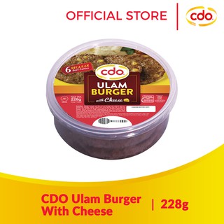 CDO Ulam Burger Cheeseburger 228g – CDO Foodsphere