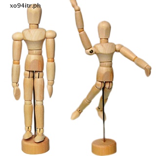 XOITR 5.5" Drawing Model Wooden Human Male Manikin Blockhead Jointed Mannequin Puppet . (5)
