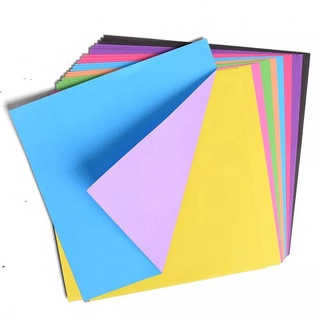 ۩○Square solid color double-sided two-color handmade origami colored paper card paper kindergarten stack of paper handma