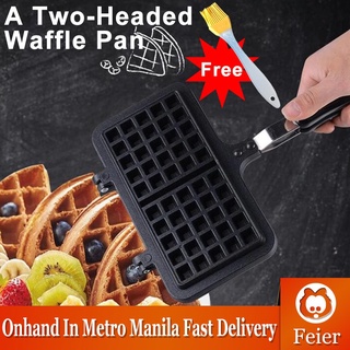 [Ready Stock]﹉【Free Brush】Household Waffle Bake Mold Kitchen Gas Non-Stick Waffle Maker Pan Mould Pr