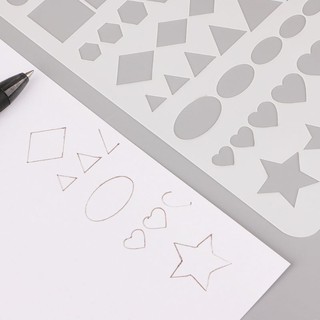 20Pcs Bullet Journal Stencil Set Plastic Planner DIY Drawing Template Diary Decor Craft (3)