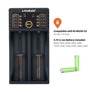 LiitoKala Lii-202 Smart Universal Battery Charger Ni-Cd A AA AAA SC, Li-ion 18650 Lithium (7)