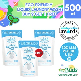 Tiny Buds Eco Friendly Natural Baby Liquid Laundry Wash 500ml Buy 2 Get 1 Free