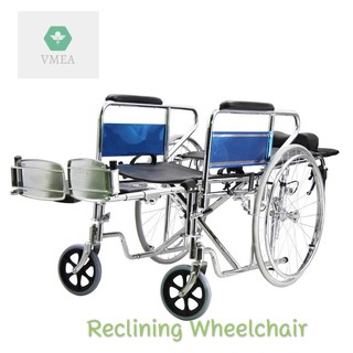 Reclining Wheelchair Rios Foldable Chrome Plating Steel Frame for Elderly and Disabled3