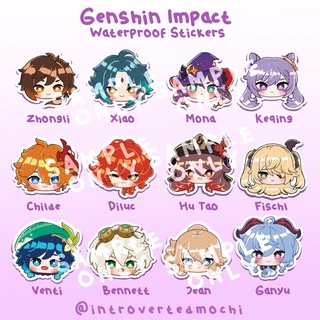 Genshin Impact Icon Waterproof Stickers Part 1