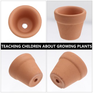 10Pcs 3x3cm Small Mini Terracotta Pot Clay Ceramic Pottery Planter Cactus Flower Pots (4)