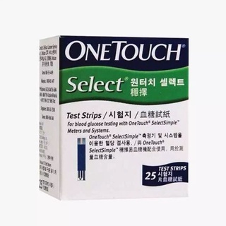 Monitors✾✾™One Touch / Onetouch Select Simple Blood Glucose Test Strips 25s Free gift 25s lancets (