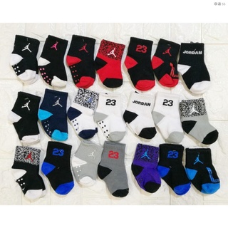 ❐1 Pair Baby Boy Girl Jordan Socks AJ socks 0-2 Year One Size (random)