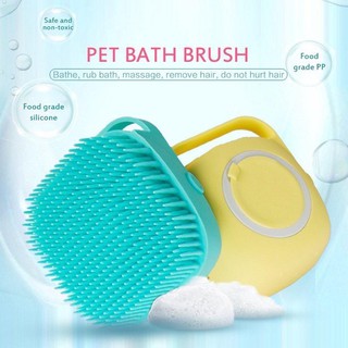 WNC Dog Bath Brush Comb Pet Spa Massage Brush Soft Silicone Dog Cleaning Tool