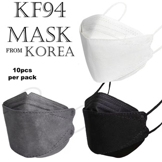 WJF KF94 Korean10Pcs Face Mask Non-woven Protection Filter 3D Anti Viral Mask Korea Style