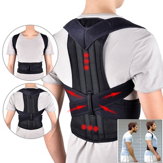 Adjustable Posture Corrector Back Support Strap Shoulder Lumbar Waist Spine Brace Pain Relief Postur