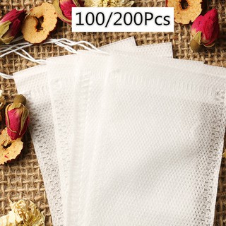 100/200 Pcs/Pack Empty Teabags String Heat Seal Filter Paper Herb Tea Bag
